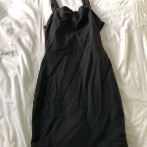Black strappy dress